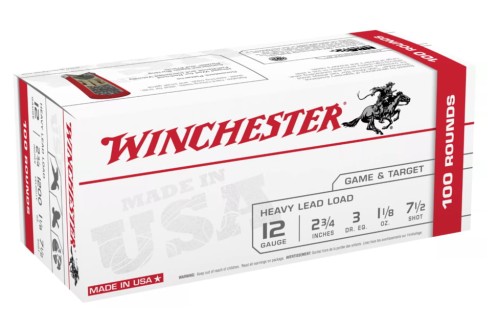 Winchester USA Game and Target Load Shotshell Ammo Value Pack - 12 Gauge - 2-3/4'' - 7.5 Shot Size