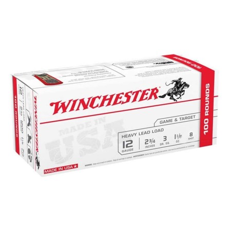 Winchester USA Game and Target Load Shotshell Ammo Value Pack - 12 Gauge - 2-3/4'' - 8 Shot Size