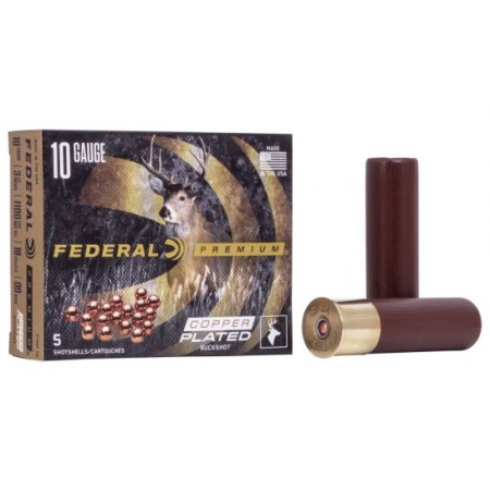 Federal 10ga 3.5" Magnum 18 Pellets 00 Buck Vital-Shok Shotshell Ammunition 5rds - P108F 00