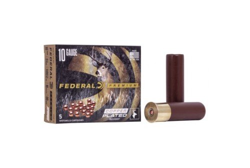 Federal 10ga 3.5" Magnum 18 Pellets 00 Buck Vital-Shok Shotshell Ammunition 5rds - P108F 00