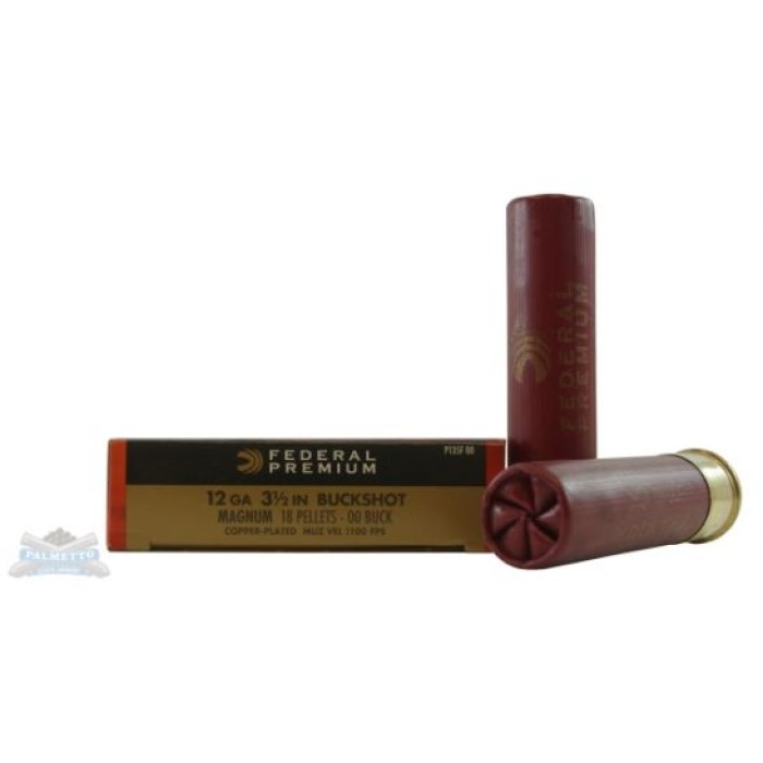 Federal Vital-Shok 12 ga 3.5u201d 00 Buck 5 Shotshells - P135F 00