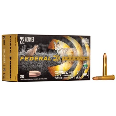 Federal .22 Hornet 30 gr V-SHOK 20 Rounds Ammunition - P22D