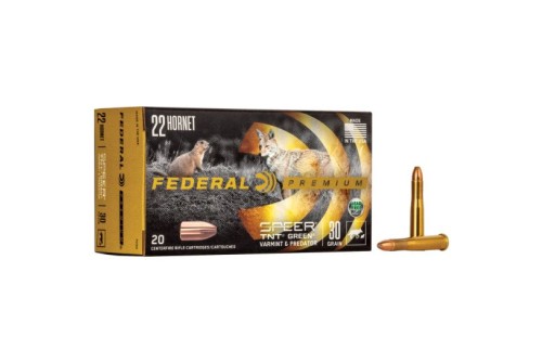 Federal .22 Hornet 30 gr V-SHOK 20 Rounds Ammunition - P22D