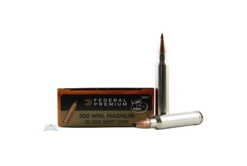 Federal 300 Winchester Magnum 180gr Trophy Copper Vital-Shok Ammunition 20rds - P300WTC1