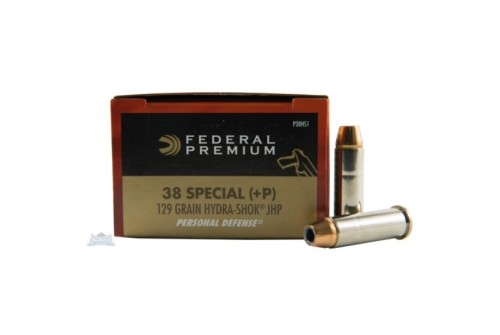 Federal 38 Special+P 129gr Hydra-Shok Ammunition 20rds - P38HS1