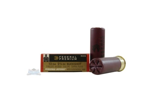 Federal 12ga 2.75" 9 Pellets 00 PD w/FliteControl (Red. Recoil) Shotshell Ammunition 5rds - PD132 00