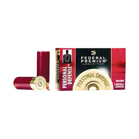 Federal 20ga 2.75" 4 Buck Personal Defense Shotshells 5rds - PD2564B