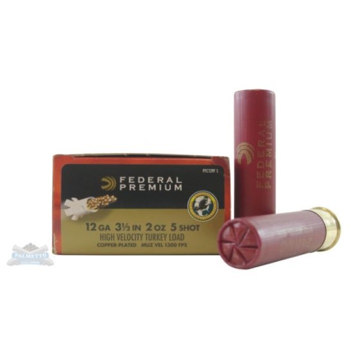 Federal 12ga 3.5" Magnum 2oz #5 Mag-Shok High Velocity w/FliteControl Shotshells 10rds - PFC139F 5