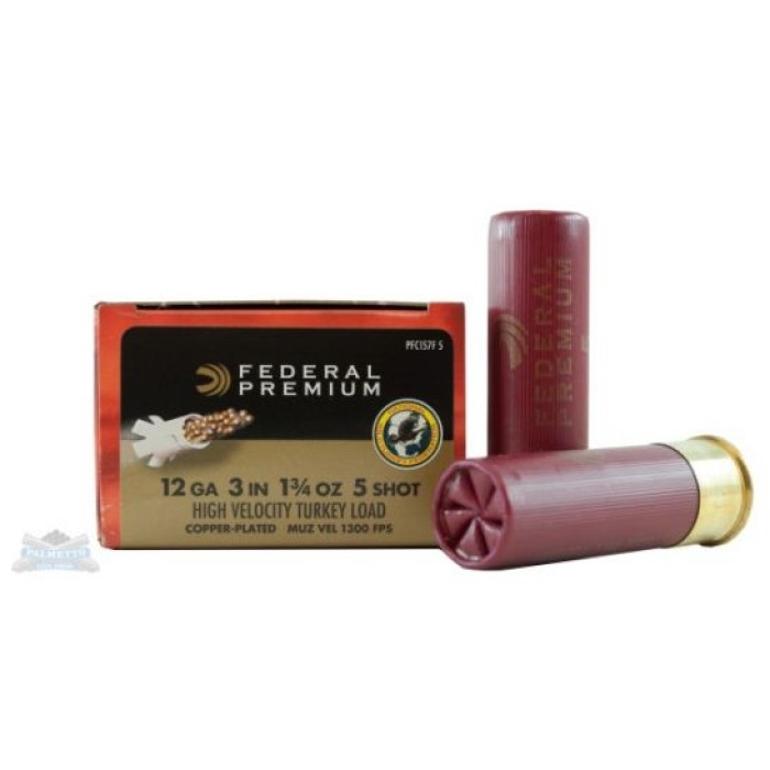 Federal 12ga 3" Max 1.75oz #5 Mag-Shok HV w/FliteControl Turkey Shotshells 10rds - PFC157F 5