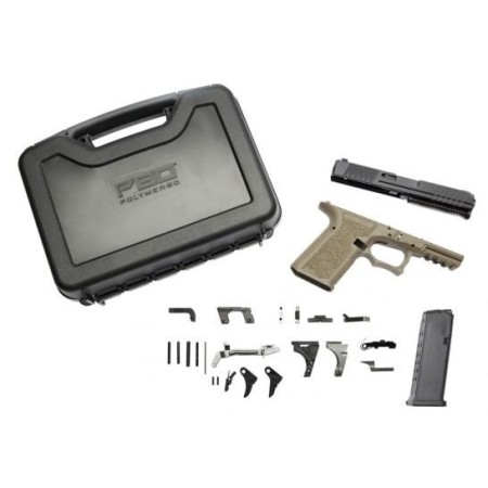 Polymer80 PF940CBBSFDE PF940C Buy Build Shoot Kit Glock 19/23 Gen3 Polymer Flat Dark Earth 15rd