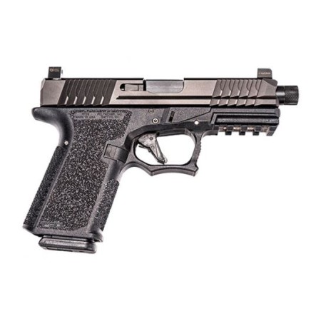 Polymer 80 P80 Compact 9mm Threaded Barrel 9mm Pistol, Black - P80PFC9TFNSBLK