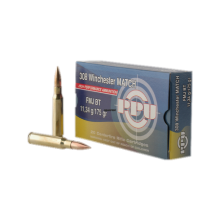 Prvi Partizan Match 308 Winchester Ammo 175 Grain Hollow Point Boat Tail