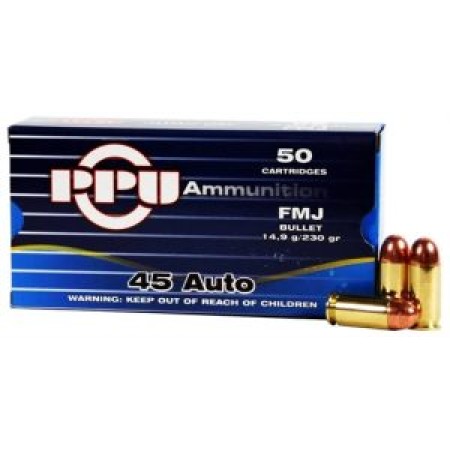 Ppu Ppr4.31 Handgun 45 Automatic Colt Pistol (Acp) 185 GR Semi-Jacketed Hollow Point 50 Bx/ 10 CS