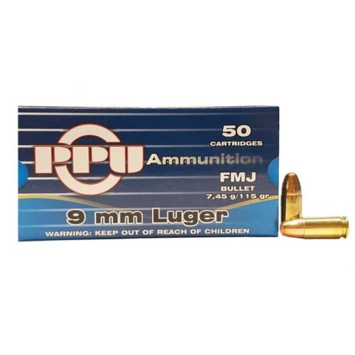 Prvi Partizan 9mm 115gr - Brass Casing