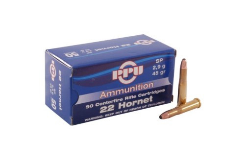 Prvi Partizan .22 Hornet SP 45 gr 50 Rounds Ammunition - PP22H