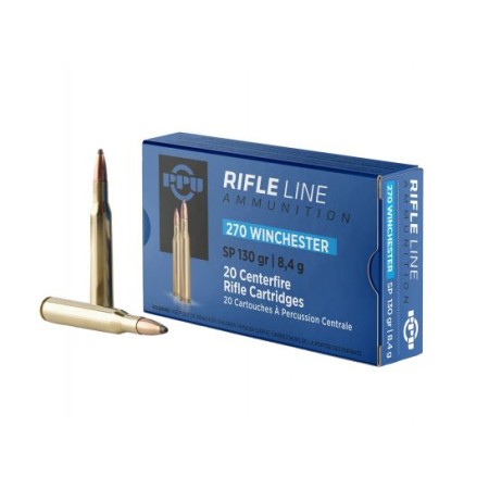 Prvi Partizan .270 Winchester SP 130 gr 20 Rounds Ammunition - PP2701