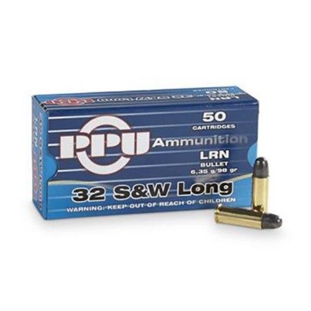 Prvi Partizan .32 S&W Long LRN 98 gr 50 Rounds Ammunition - PPH32SW