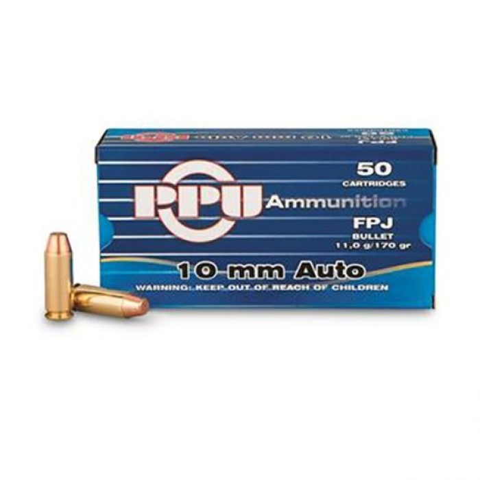 Prvi Partizan 10mm Auto FPJ 170 gr 50 Rounds Ammunition- PPH10F