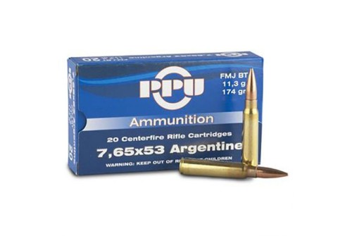 Prvi Partizan 7.65x53 Argentine FMJBT 174 gr 20 Rounds Ammunition - PP7AF