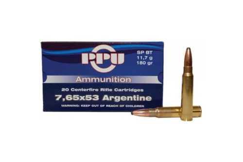 PPU, 7.65x53mm Mauser, SP, 180 Grain, 20 Rounds
