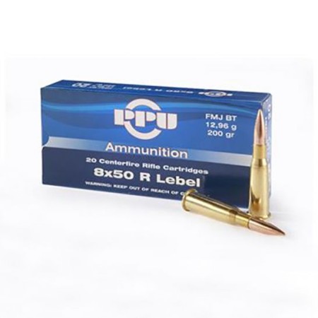 PPU Rifle Line, 8x50R Lebel, FMJ-BT, 200 Grain, 20 Rounds