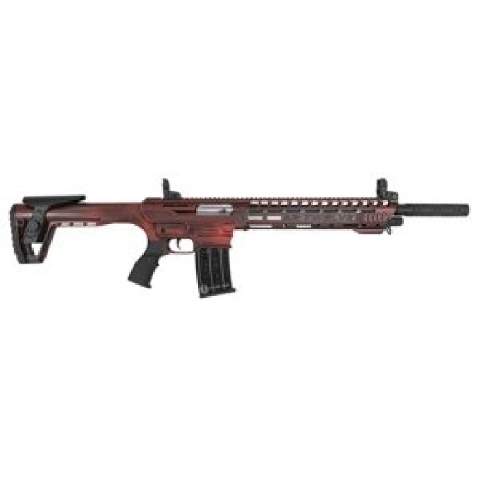 Panzer Arms AR Twelve 12 Gauge Semi-Auto Shotgun with Distressed Red Cerakote Finish