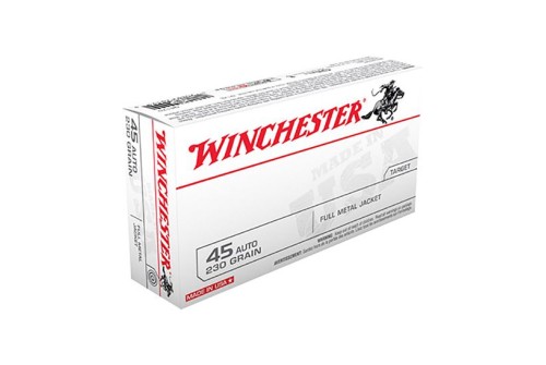 Winchester USA 45 Auto/ACP 230gr FMJ Ammunition 50rds - Q4170