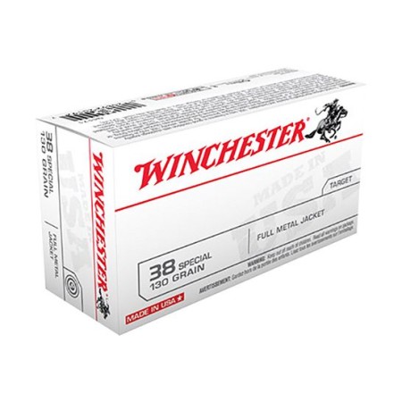 Winchester USA 38 Special 130gr FMJ Ammunition 50rds - q4171