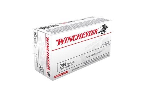 Winchester USA 38 Special 130gr FMJ Ammunition 50rds - q4171