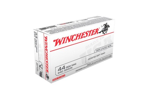 Winchester USA 44 Magnum 240gr JSP Ammunition 50rds - Q4240