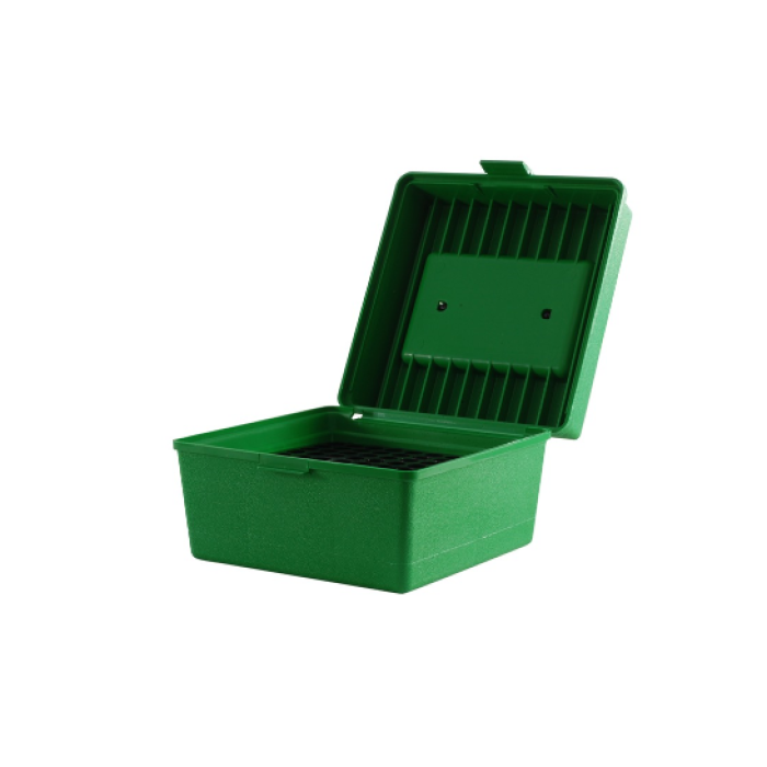 MTM Deluxe Handle 22-250 to 458 Win 100rd Green Ammo Box (R-100-10)