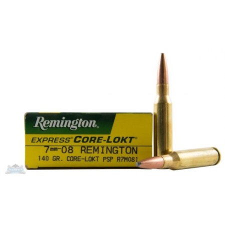 Remington 7mm-08 140gr Core-Lokt PSP Ammunition 20rds - R7M081