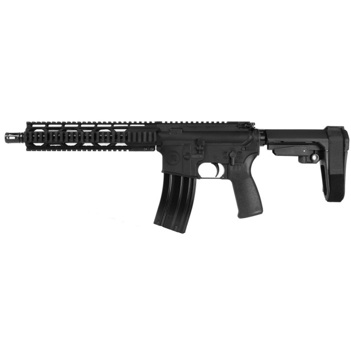 Radical Firearms 5.56/.223, 10.5" Barrel, Quad Rail, SBA3, Black, 30rd