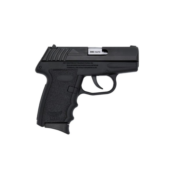 Sccy Industries , Sccy Cpx-3cbbkg3 380 Blk Slide Blk Grip No Sfe 10r