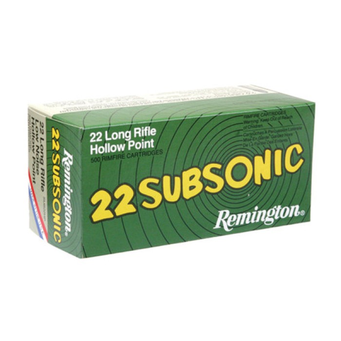 Remington 22Lr 38Gr HP Subsonic SUB22HP