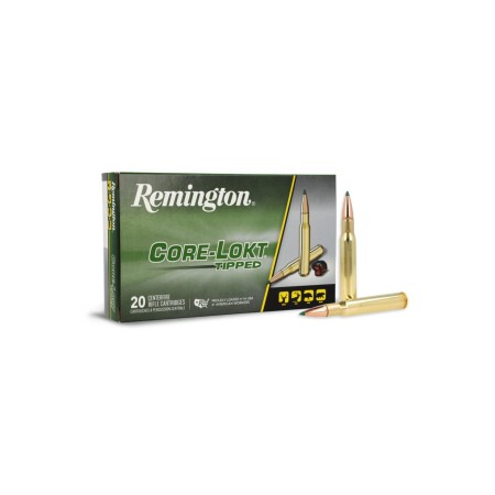 Remington Ammunition 29027 Core-Lokt Rifle Ammo 30-06 Springfield 150 gr Core-Lokt Tipped 20 Bx