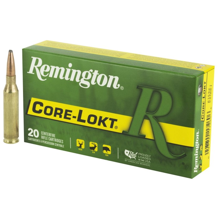 Remington, Core Lokt, 260 140 Grain, Pointed Soft Point, 20 Rd Box - Dirty Bird Industries