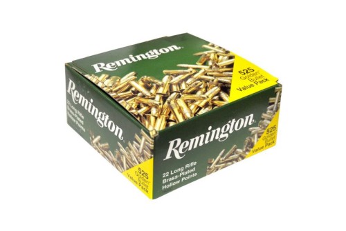 Remington High Velocity Rimfire 36 gr HP .22 LR Ammunition, 525 Rounds - 1622c