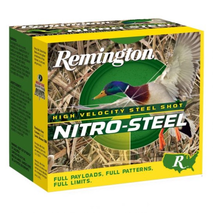 Remington Nitro Steel 12 Gauge 3 1/2" 1 1/2 oz 2 Shot 25 Rounds - NSI12352