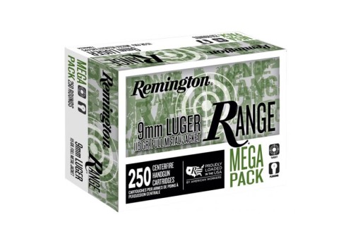 9mm - 115 Grain FMJ - Remington Range - 250 Rounds