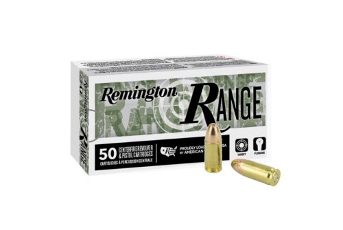 Remington Ammunition Range 9mm Luger 115 Grain Full Metal Jacket (FMJ) 100 Bx R23972