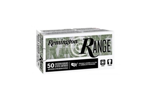 Remington Range 9mm 115 gr FMJ Ammunition, 50 Rounds - 28564