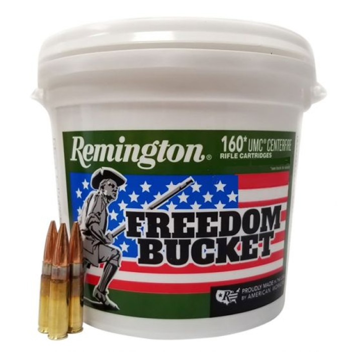 Remington Ammunition 26857 UMC Freedom Bucket 300 Blackout 150 gr 1905 fps Full Metal Jacket (FMJ) 160 Bx