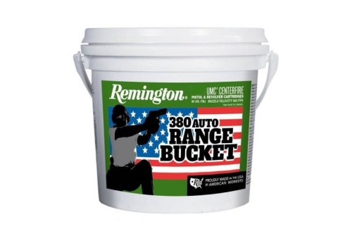 Remington UMC Range Bucket Handgun Ammunition .380 Auto 95 gr FMJ 955 fps 300/ct