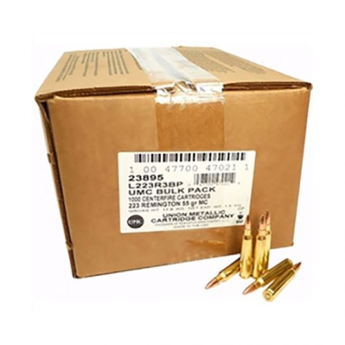 REMINGTON UMC .223 REMINGTON 55GR 1000RDS MC FMJ BULK PACK