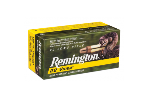 Remington 22 Viper .22 Long Rifle 36 Grain Truncated Cone Solid Bullet Brass Cased Rimfire Ammo, 50 Rounds, 21080