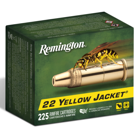 Remington Yellow Jacket Brass .22 LR 33-Grain 225-Rounds TCHP