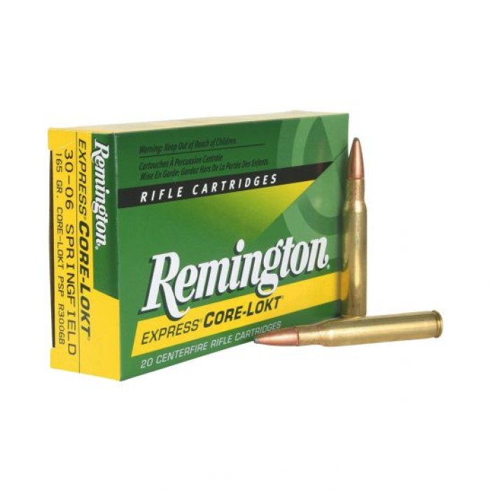 Remington Core-Lokt Brass .30-06 165-Grain 20-Rounds Core-Lokt Pointed Soft Point