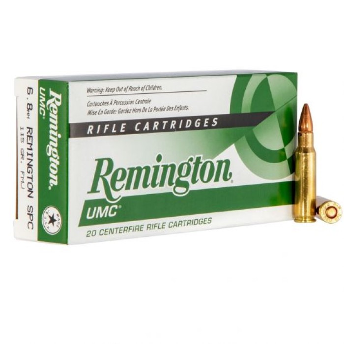 Remington UMC 6.8 SPC 115gr MC Ammunition 20rds - L68R2