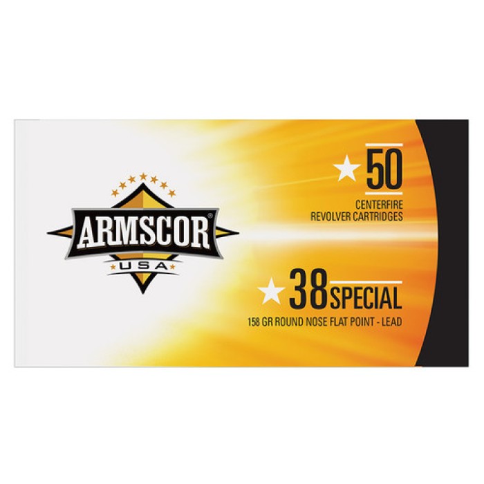 Armscor Pistol Ammo, Arms Fac385n 38spl 158gr                     50/box